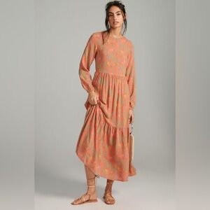 NWT Anthropologie Bobo Choses Floral Maxi Dress Size Medium
